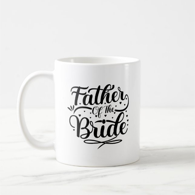 Père De La Mug De Typographie De Mariée (Gauche)