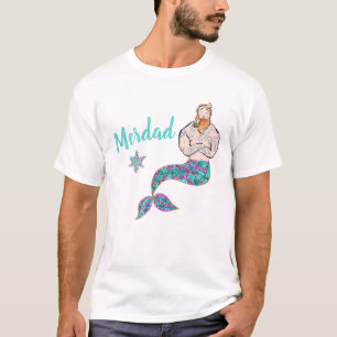 Père d'une sirène, T-shirt de fête d'anniversai