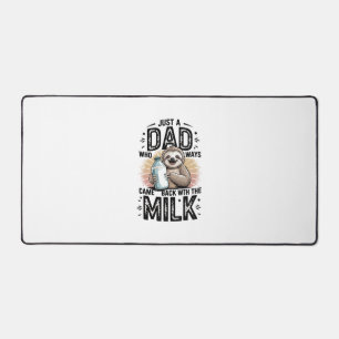 père et fils avec le lait paresseux design graphiq