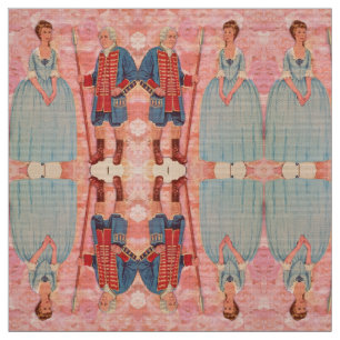 Père & Fille Papier Colonial Tissu de poupée