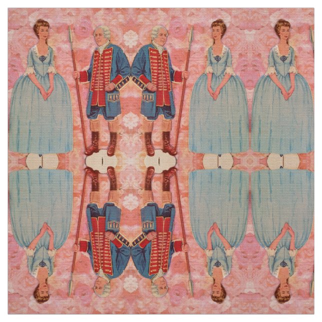 Père & Fille Papier Colonial Tissu de poupée (Échantillon)