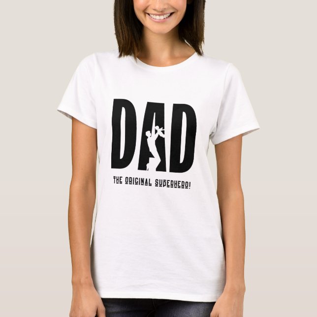 PÈRE LE SUPER HERO T-SHIRT ORIGINAL (Devant)