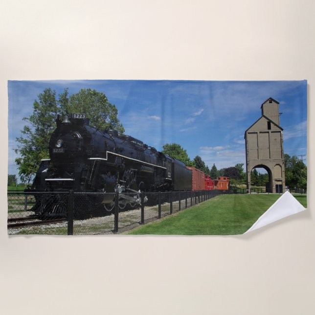 Pere Marquette 1223 train serviette de plage (Devant)