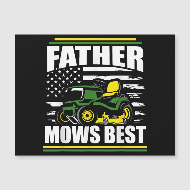 Père Mows Meilleur Drapeau Amusant De Pelouse (Devant)