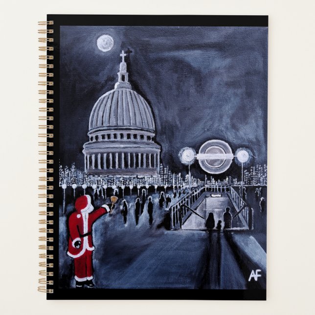 Père Noël à Londres Peinture par Alfred Fox (Devant)