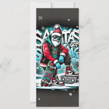 Père Noël A Obtenu La Carte De Noël Swag Pour Les 