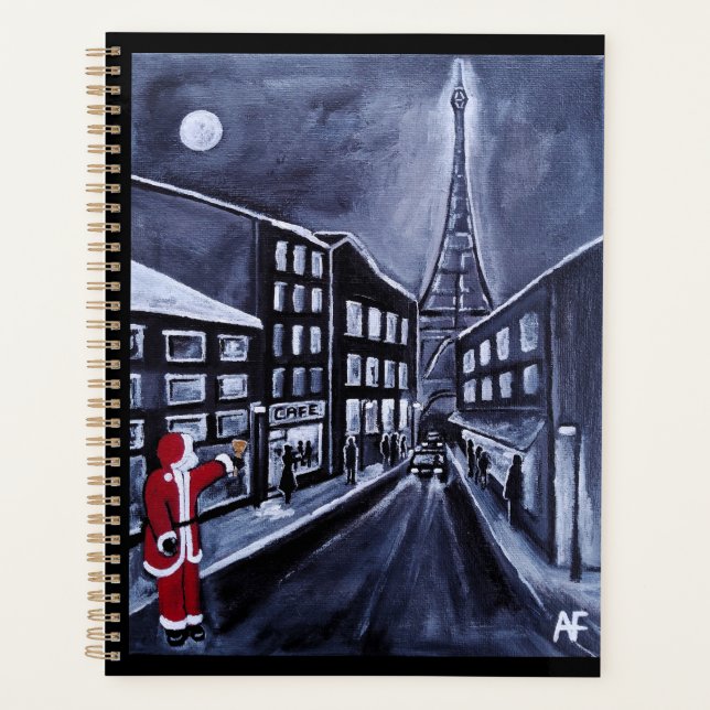 Père Noël à Paris Peinture d'Alfred Fox (Devant)