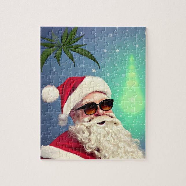 Père Noël a un Plante sur son esprit Jigsaw Puzzle (Vertical)