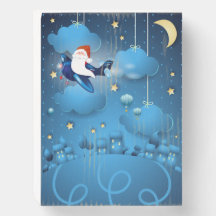 Père Noël à venir Boite en bois