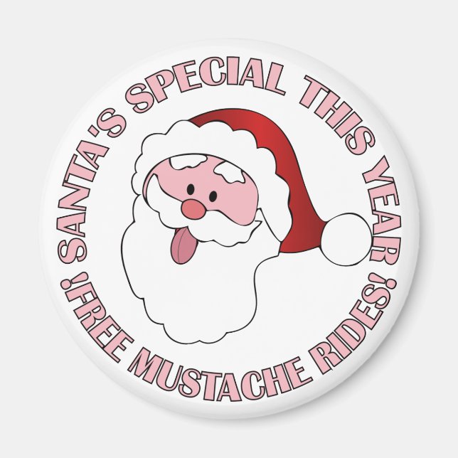 Père Noël, aimant des tours de moustache (Devant)