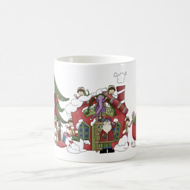 Père Noël Atelier de vacances Mug (Centre)