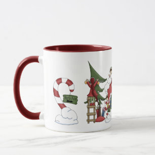 Père Noël Atelier de vacances Mug