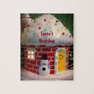 Père Noël Atelier photo Puzzle avec boîte cadeau