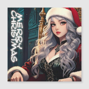Père Noël aux cheveux argentés – Joyeux Noël