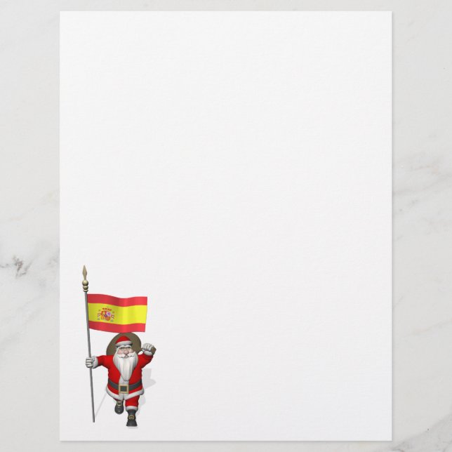 Père Noël avec l'enseigne d'Espagne (Devant)
