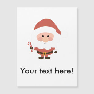 Père Noël avec un dessin animé de canne en bonbon