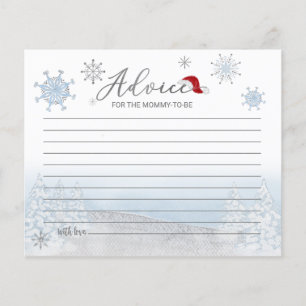 Père Noël Baby Budget Baby shower Cartes de consei