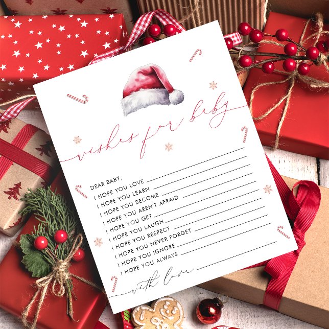 Père Noël Baby Christmas Baby shower Voeux pour bé (Créateur téléchargé)