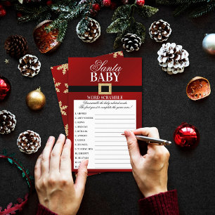Père Noël Baby Jeu de mots de Baby shower de Noë