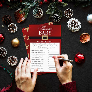 Père Noël Baby Jeu de prix de Baby shower de Noë