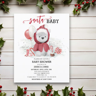 Père Noël Baby shower Polar Teddy Bear Cub Budget