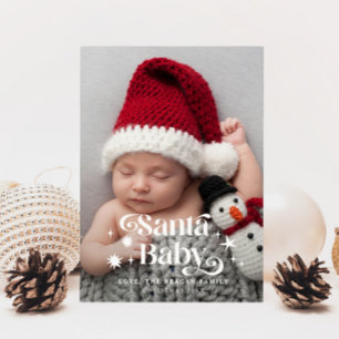 Père Noël Baby Stars Faire-part de naissance de No