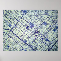 Père Noël Barbara, CA Poster de la carte Vintage