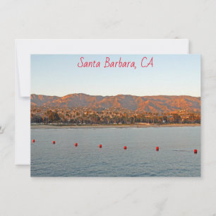 Père Noël Barbara, Californie sunset mountain Card