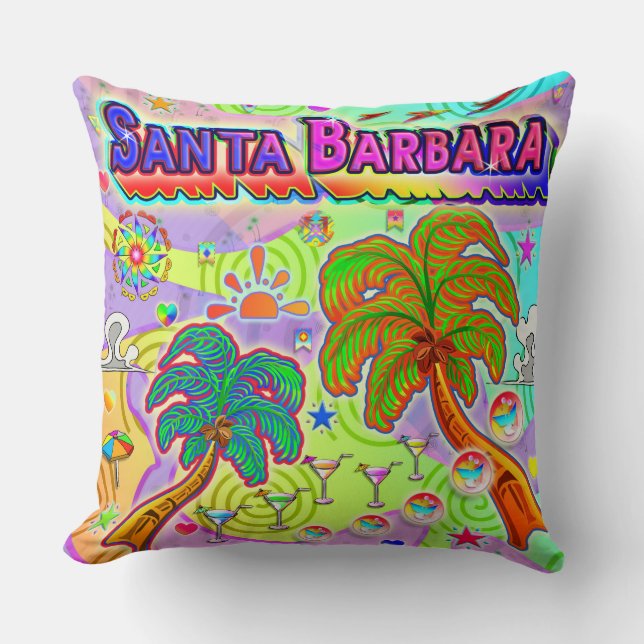 Père Noël Barbara Coussin cible de vacances (Recto)