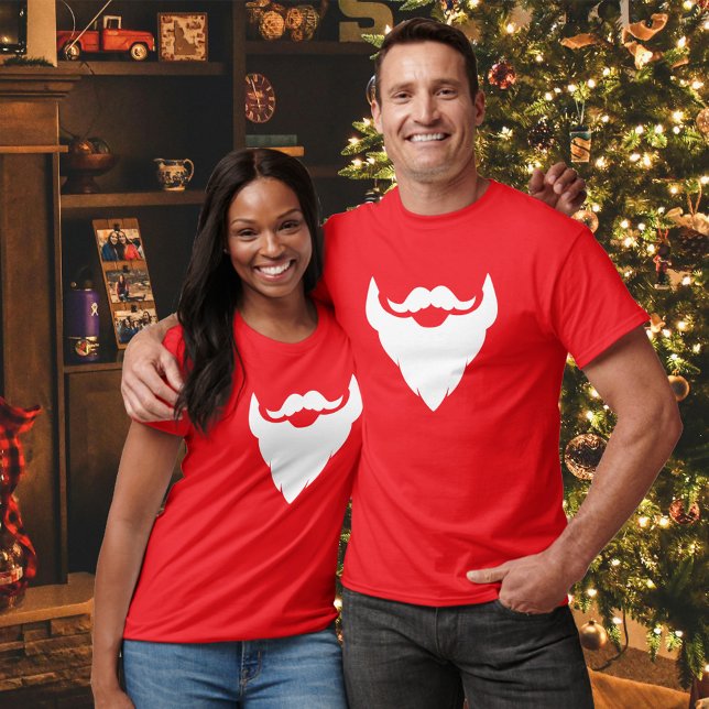 Père Noël barbe blanche et moustache / t-shirt mou (Créateur téléchargé)