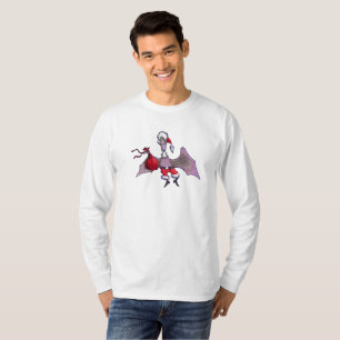 Père Noël Bat homme blanc manches longues T-shirt
