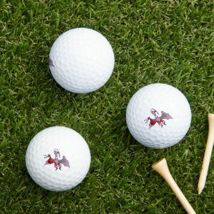 Père Noël Bat valeur blanche balles de golf 3 pk