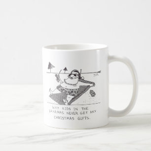 Père Noël Beach Time Mug gauche