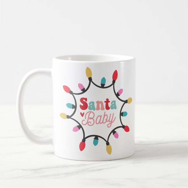 Père Noël bébé Noël légère tasse de café (Gauche)
