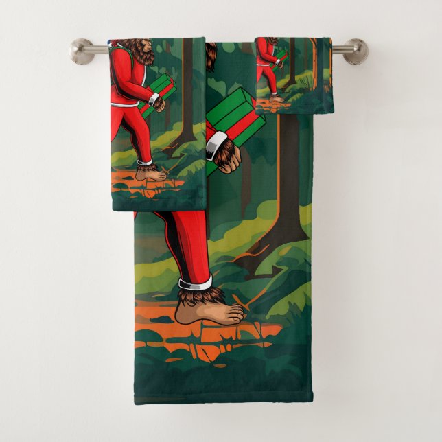 Père Noël Bigfoot Sac de Cadeaux (En situation)