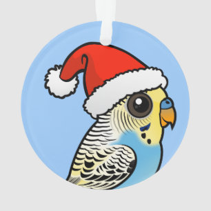 Père Noël bleu et jaune Budgie
