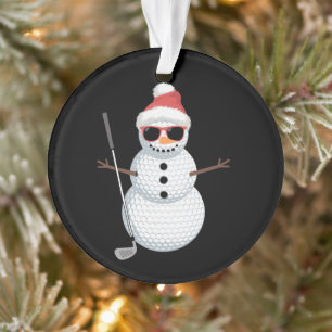 Père Noël Bonhomme de neige Balle de Golf Cadeau d