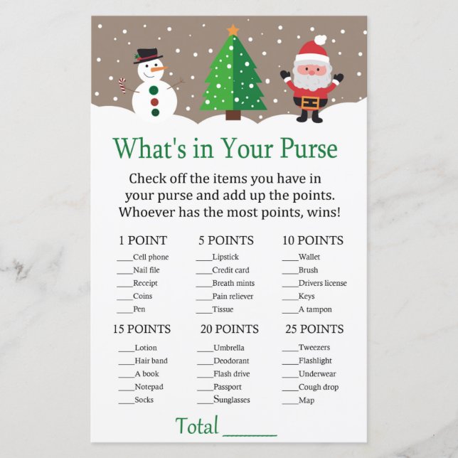 Père Noël, bonhomme de neige Qu'y a-t-il dans votr (Devant)