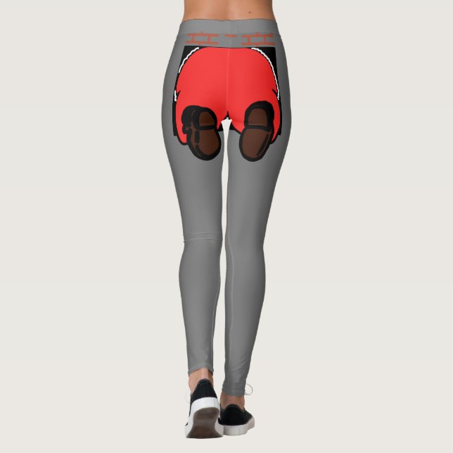 Père Noël Butt Leggings Grey (Dos)