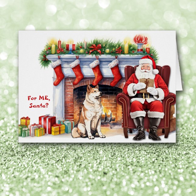 Père Noël cadeau Akita Chien Noël (Créateur téléchargé)