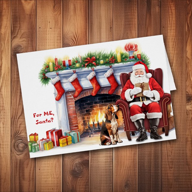 Père Noël Cadeau Basset Hound Chien Noël (Créateur téléchargé)