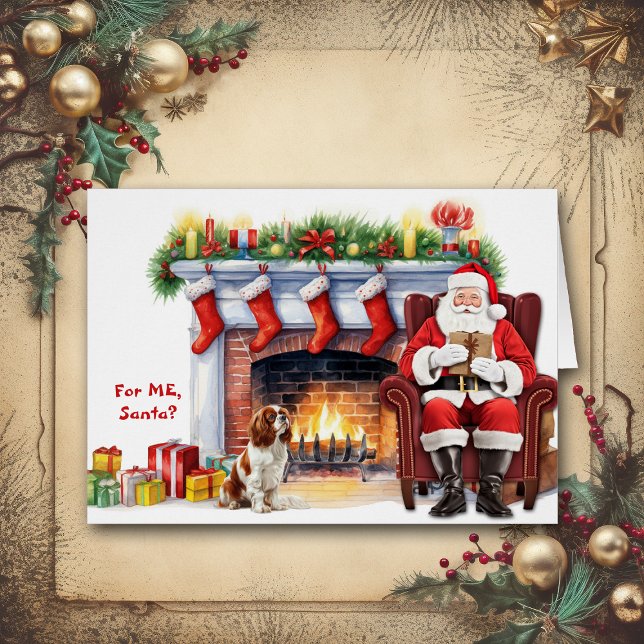 Père Noël Cadeau Cavalier King Charles Spaniel Hol (Créateur téléchargé)