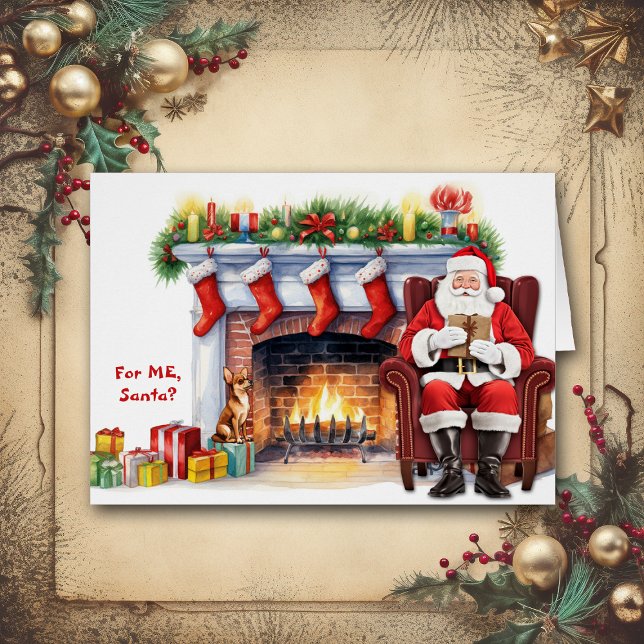 Père Noël Cadeau Chihuahua Chien Noël (Créateur téléchargé)