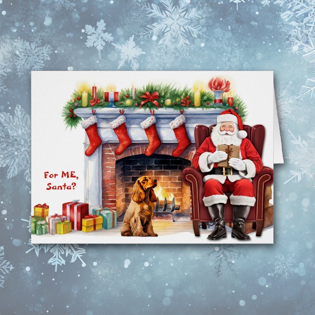 Père Noël cadeau Cocker Spaniel Chien Noël (Créateur téléchargé)