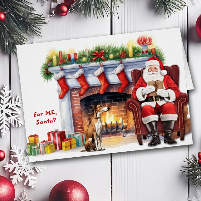 Père Noël cadeau Greyhound Chien Noël (Créateur téléchargé)