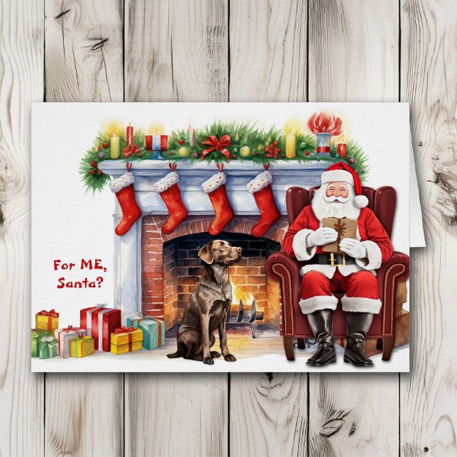 Père Noël Cadeau Labrador Retriever Chien Noël (Créateur téléchargé)