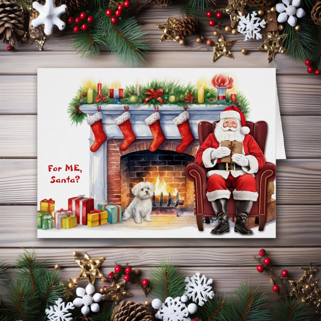 Père Noël Cadeau Maltese Chien vacances (Créateur téléchargé)