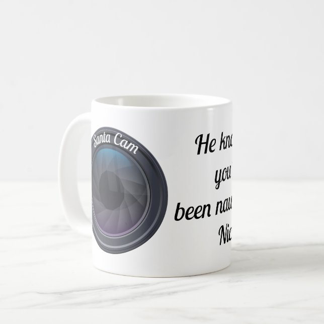 Père Noël Cam Coffee Mug (Devant gauche)