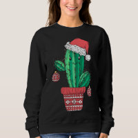 Père Noël Casquette Cactus Sweat Noël fête Noël No