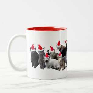 Père Noël Cats Christmas Mug